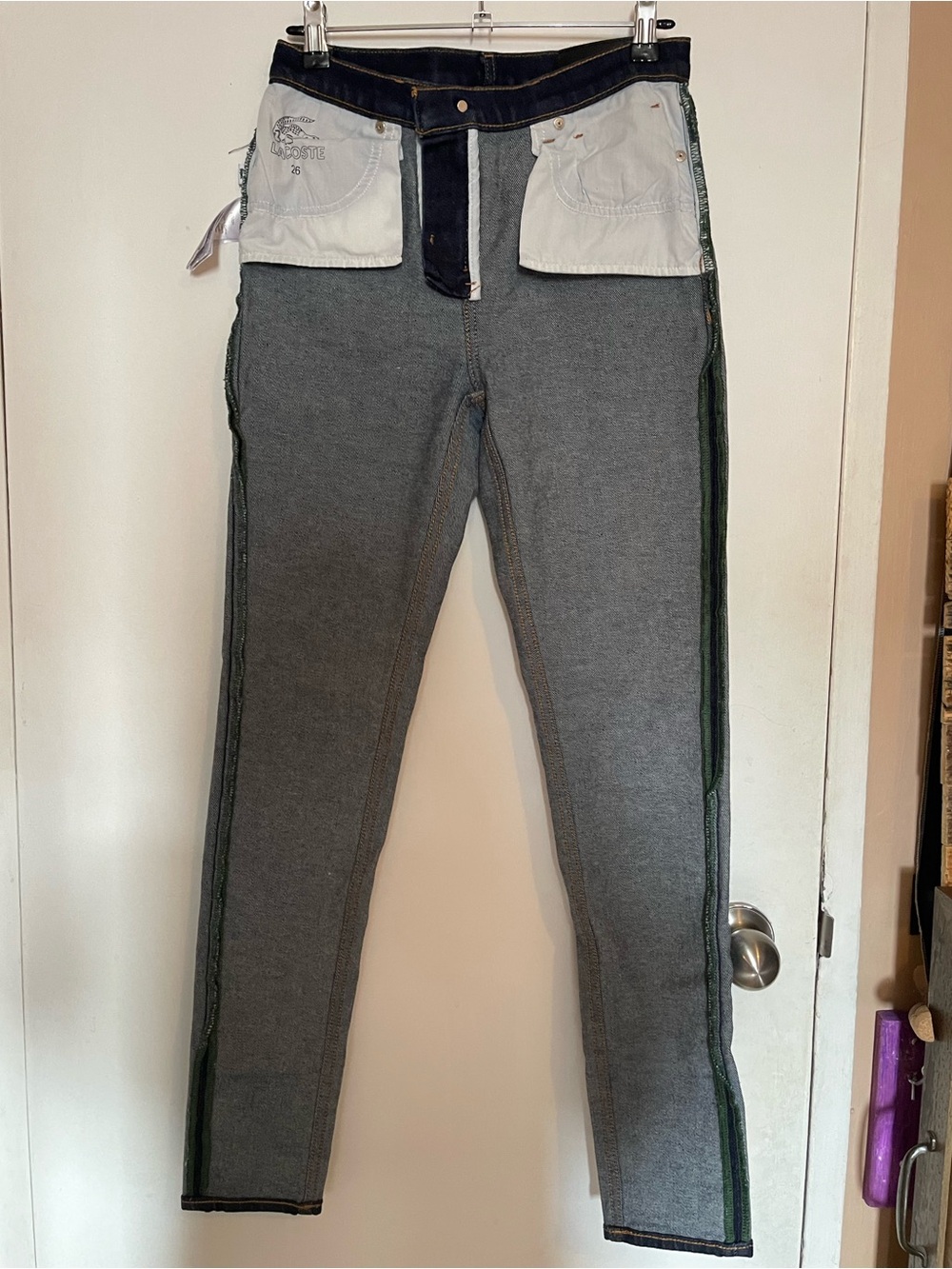 Lacoste Women's Dark Blue Slim Fit Jeans- Sz 26 - Picture 6 of 9